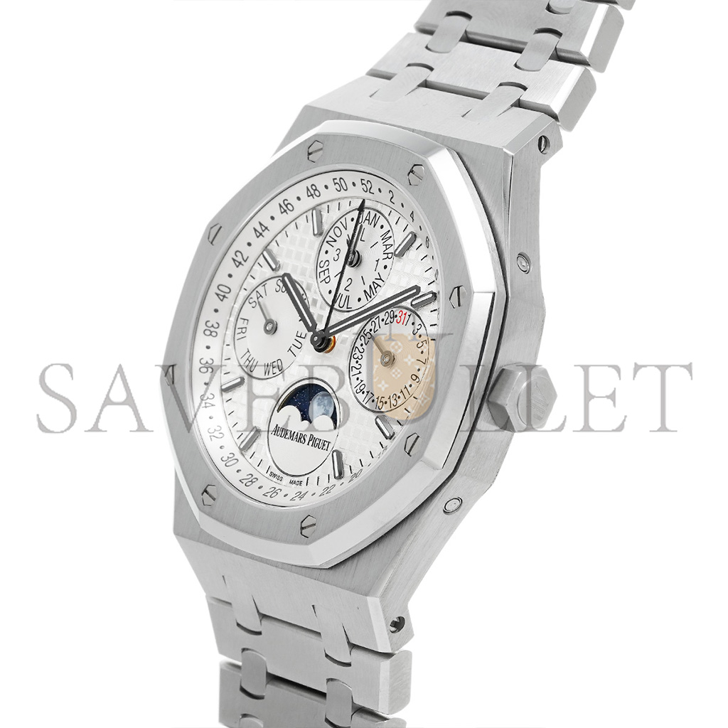 AUDEMARS PIGUET ROYAL OAK PERPETUAL CALENDAR STEEL WHITE DIAL WATCH 26574ST.OO.1220ST.01